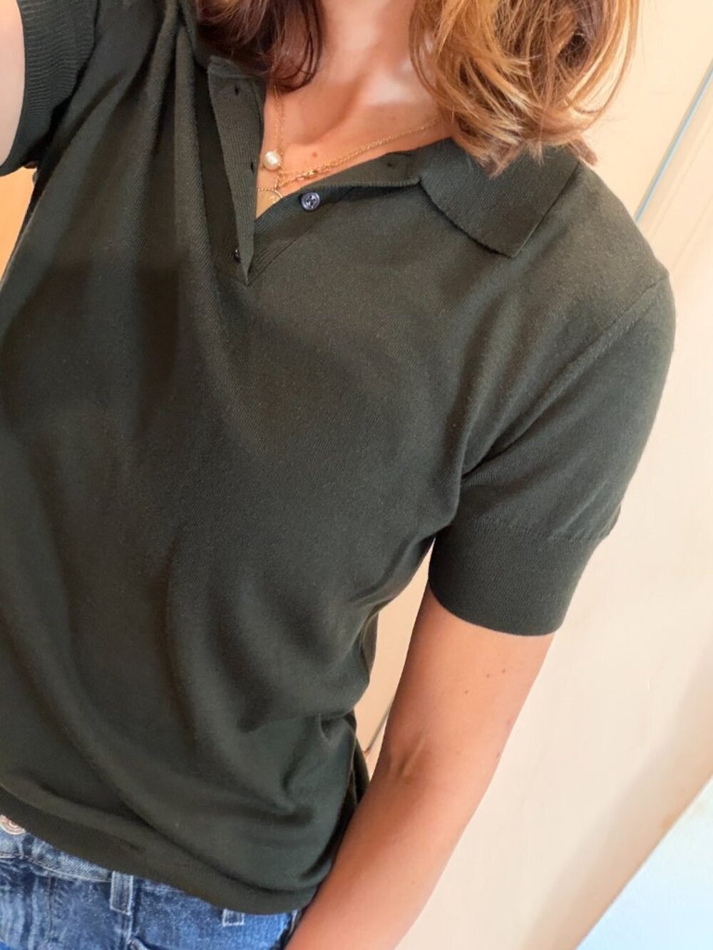 The Row - Tiago Short-Sleeve Polo Shirt - Moss - Size Small